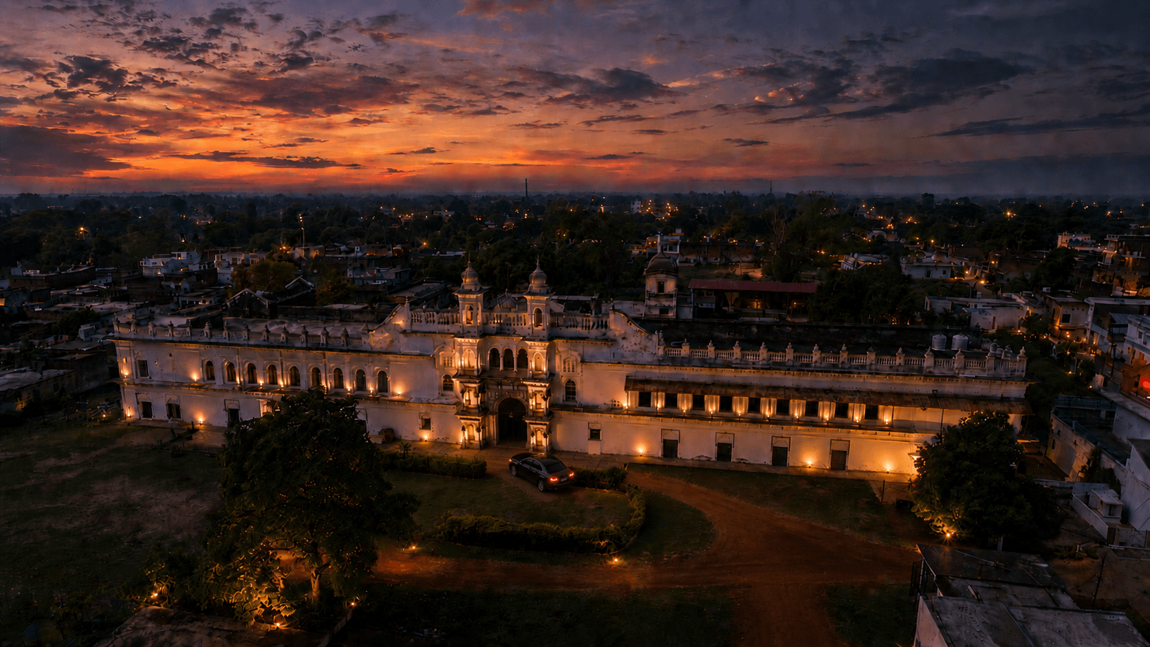 Palace at night